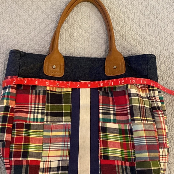 Vintage G.H.Bass Heritage Collection Madras Plaid handbag - Picture 13 of 14